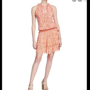 Poupette St Barth Pink Amora Layered Mini Dress